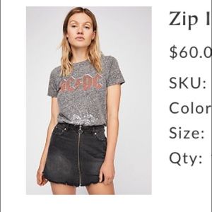 Free people mini skirt